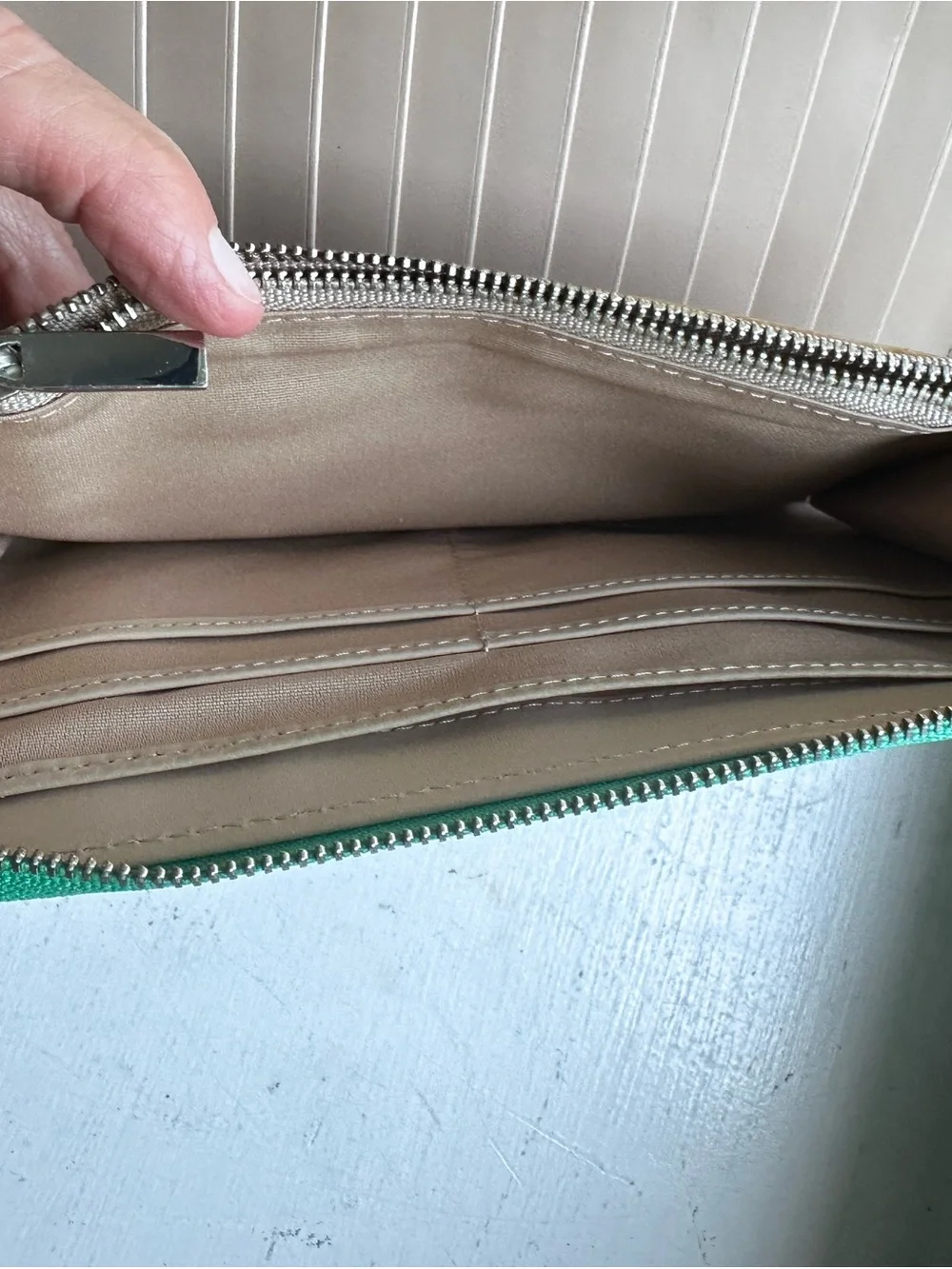 Nordstrom Teal Wristlet Clutch